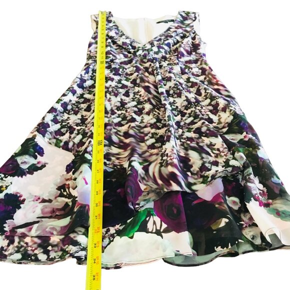 Nanette Lepore Dress Designer Cocktail V-neck Wrap Purple Pink Women’s Size 2 - Picture 11 of 15